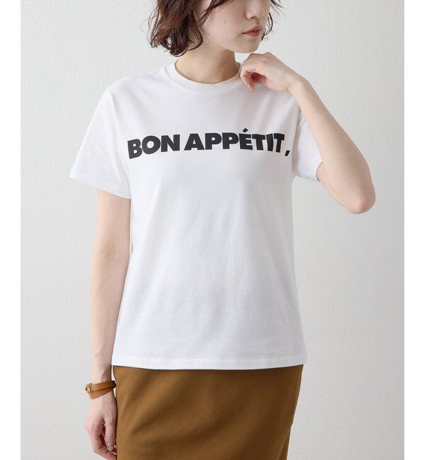  「【Drawing Numbers】ボナペティプリントTシャツ」|Tシャツ・カットソー|