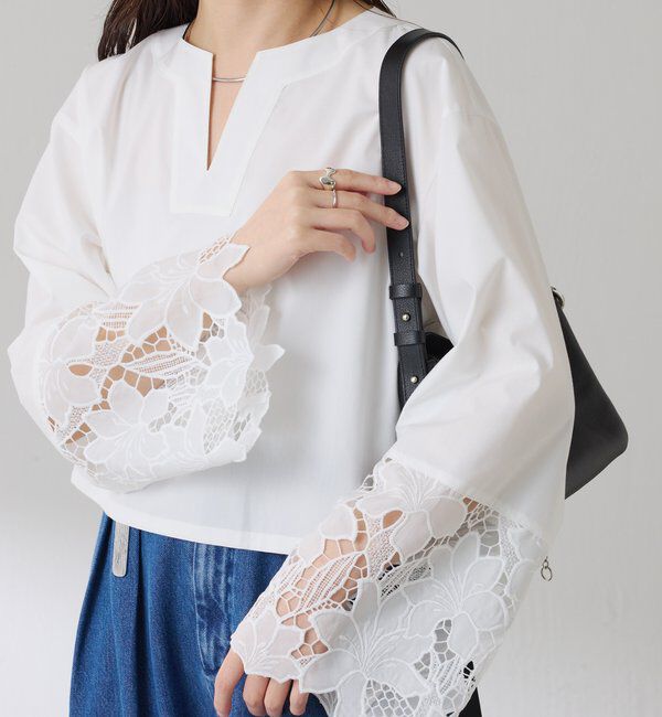  「刺繍レースブラウス」|シャツ・ブラウス|