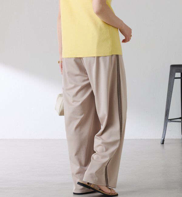  「【接触冷感/ストレッチ】イージースラックスパンツ」|チノ|