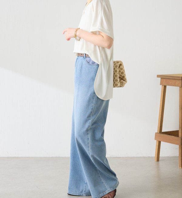  「ストレッチサテンTシャツ」|Tシャツ・カットソー|