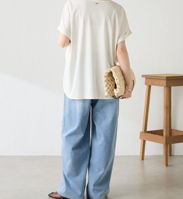  「ストレッチサテンTシャツ」|Tシャツ・カットソー|