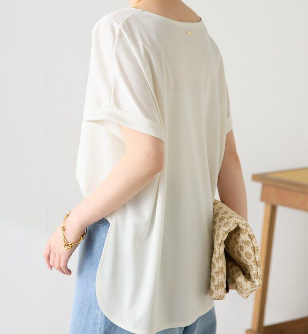  「ストレッチサテンTシャツ」|Tシャツ・カットソー|