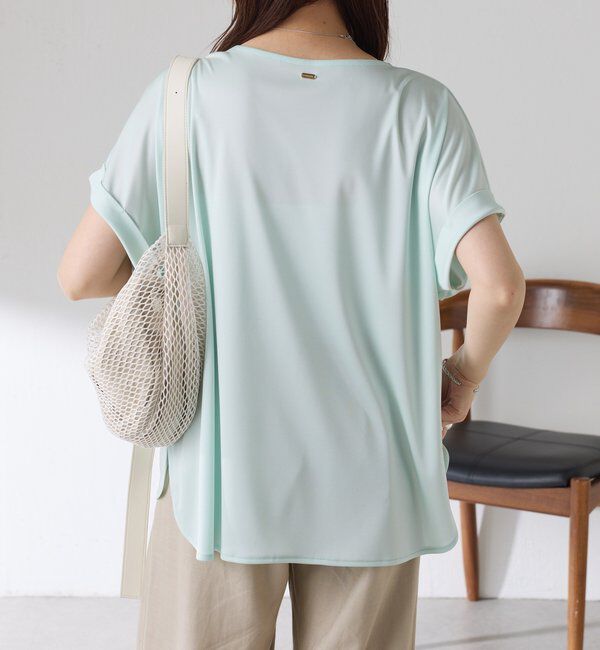  「ストレッチサテンTシャツ」|Tシャツ・カットソー|