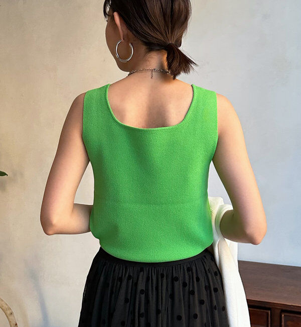  「スクエアニットタンク」|ニット・セーター|