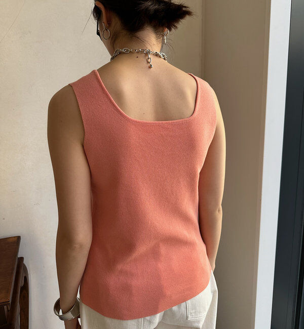  「スクエアニットタンク」|ニット・セーター|