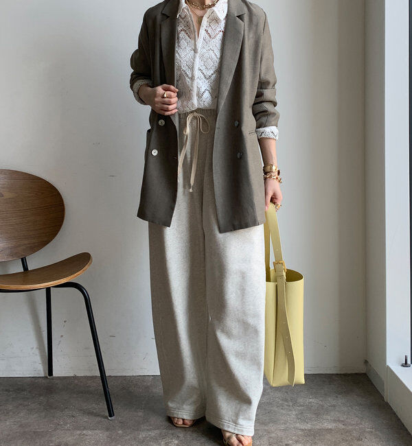  「【ウォッシャブル】シアーダブルジャケット」|テーラードジャケット|