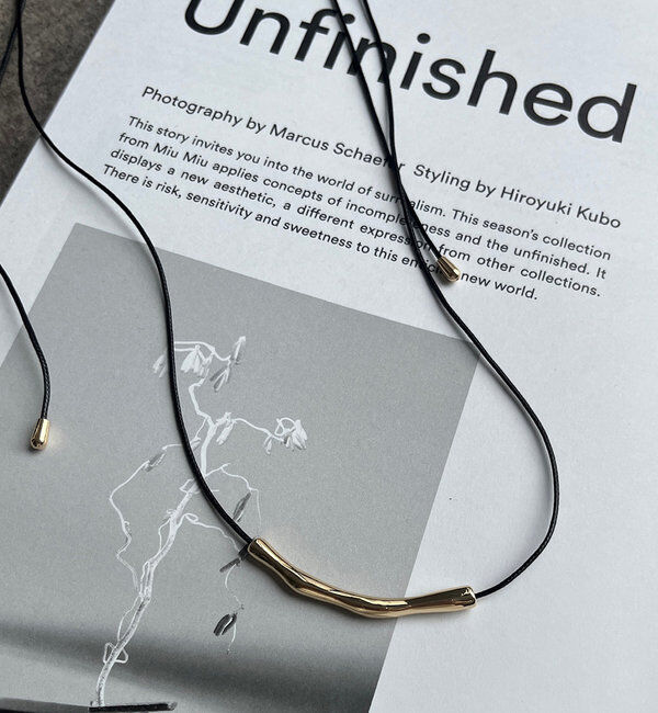  「メタルバーモチーフチョーカー」|ネックレス|