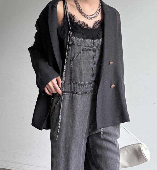  「【新色追加】リヨセルデニムオールインワン」|ワンピース|