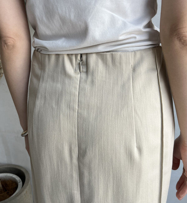  「【一部WEB限定カラー】リヨセルデニムボックスピンタックスカート」|スカート|