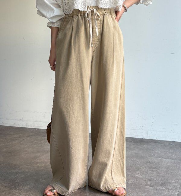  「デニムワイドイージーパンツ」|デニム|