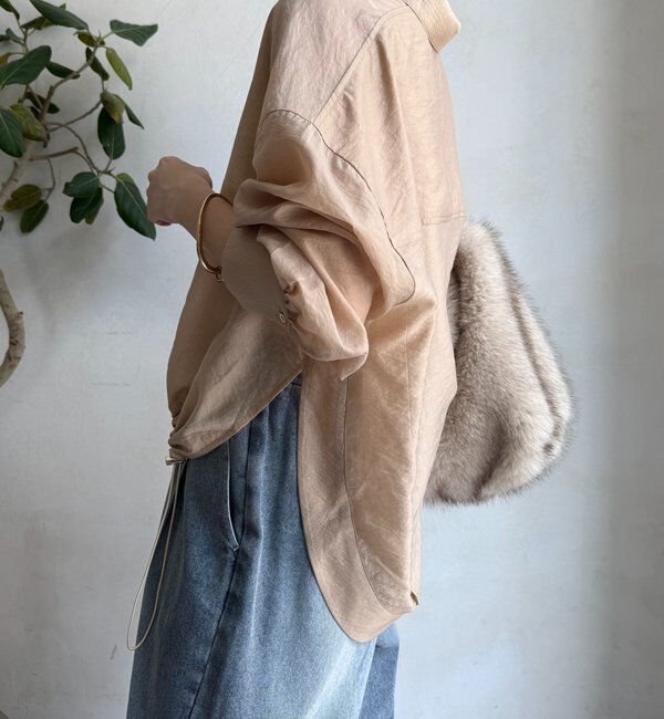  「襟付シアースピンドルブラウス」|シャツ・ブラウス|