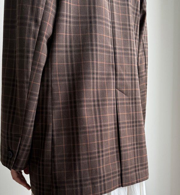  「チェックダブルジャケット」|テーラードジャケット|