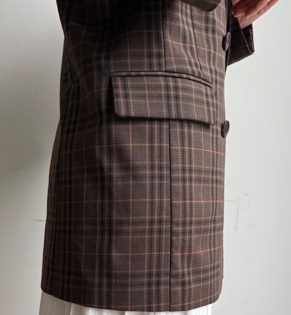  「チェックダブルジャケット」|テーラードジャケット|