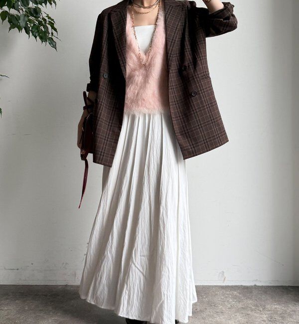  「チェックダブルジャケット」|テーラードジャケット|