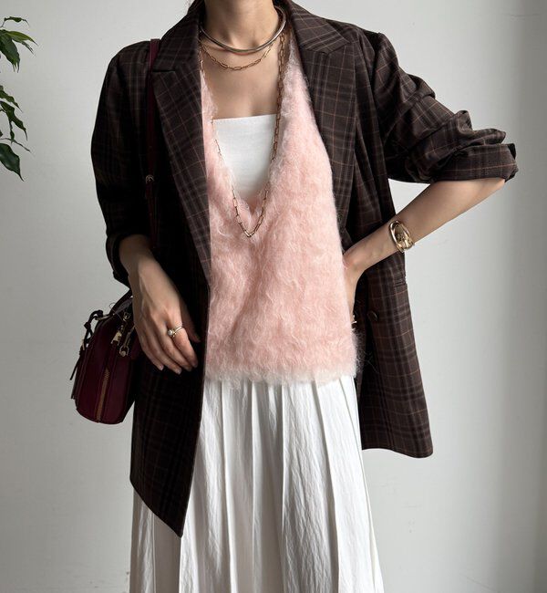  「チェックダブルジャケット」|テーラードジャケット|