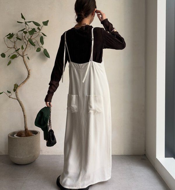  「【新色追加】チュールフロッキーシアー切替TEE」|Tシャツ・カットソー|