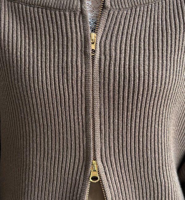  「フロントジップニット」|ニット・セーター|