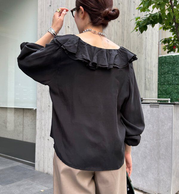  「キュプラフリルブラウス」|シャツ・ブラウス|