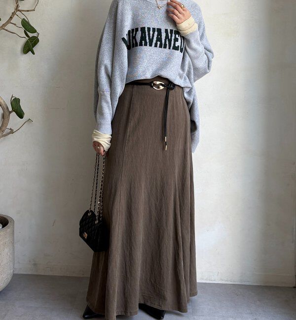  「【セットアップ対応】ピグメントライクフレアスカート」|スカート|