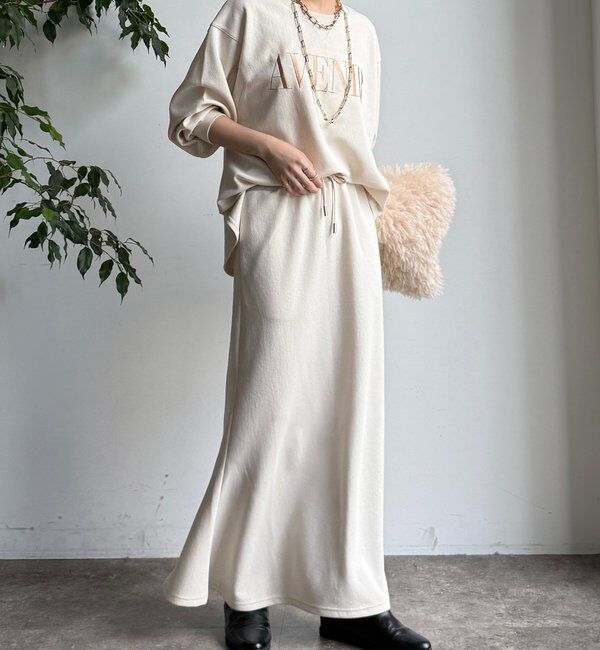  「セットアップラグランロゴ刺繍プルオーバー」|Tシャツ・カットソー|