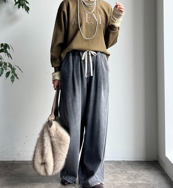  「セットアップラグランロゴ刺繍プルオーバー」|Tシャツ・カットソー|