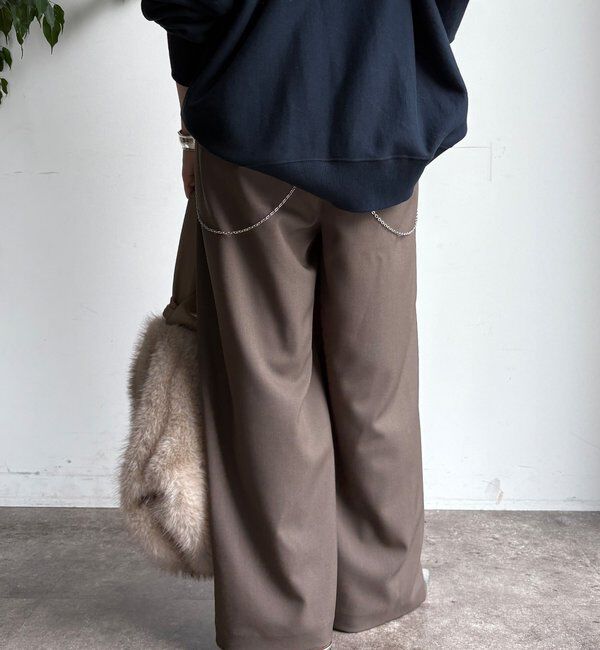  「メランジタックワイドパンツ」|チノ|