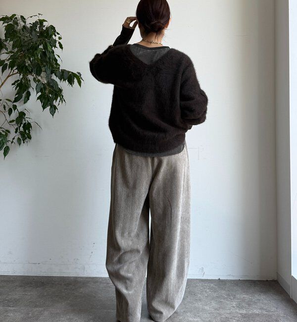  「ヘリンボーンコーデュロイイージーパンツ」|チノ|