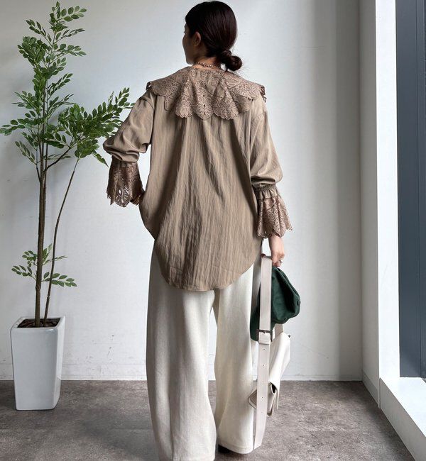  「レースカラーブラウス」|シャツ・ブラウス|