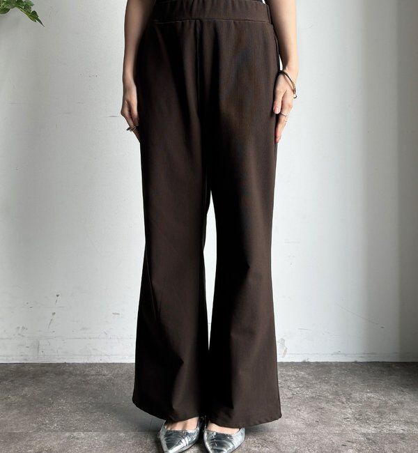  「裏起毛セミフレアイージーパンツ」|チノ|