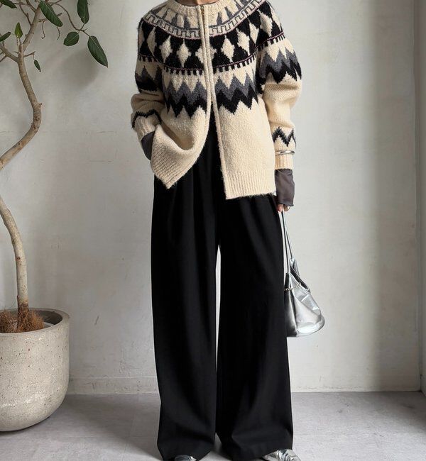  「ウォームタックワイドパンツ」|チノ|