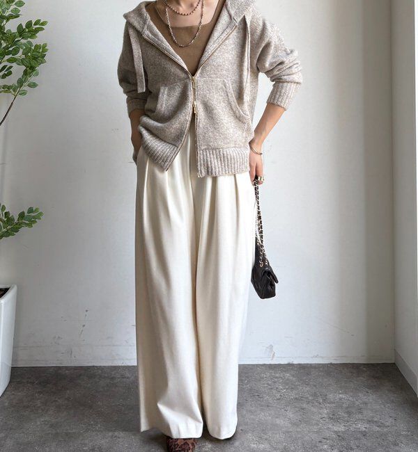  「ホイップヤーンジップフーディー」|カーディガン|