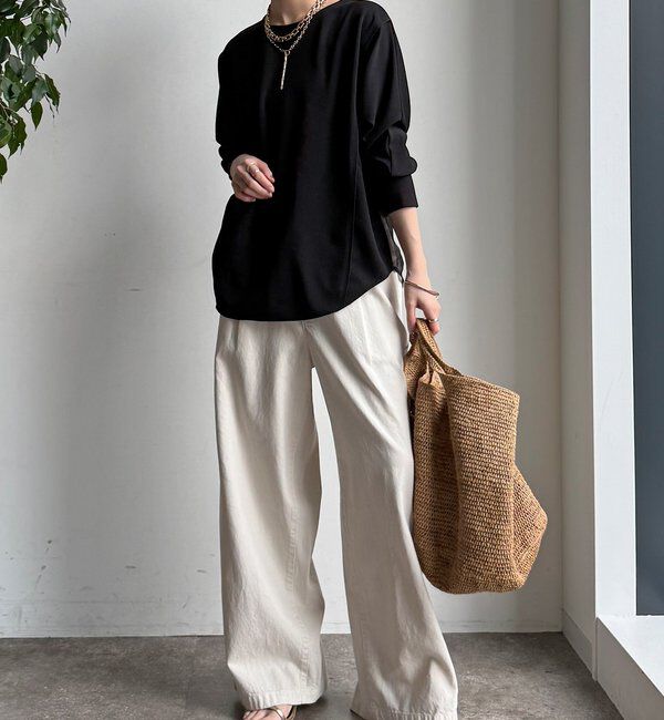  「【WEB限定】カットジョーゼットオーガンジー切替ブラウス」|シャツ・ブラウス|