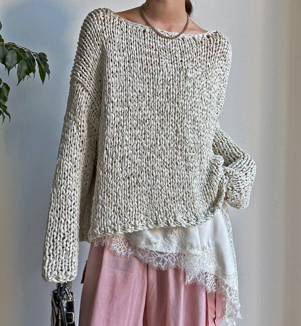  「ハンドメイドテープヤーンニット」|ニット・セーター|