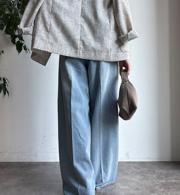  「ダメージワイドデニム」|デニム|