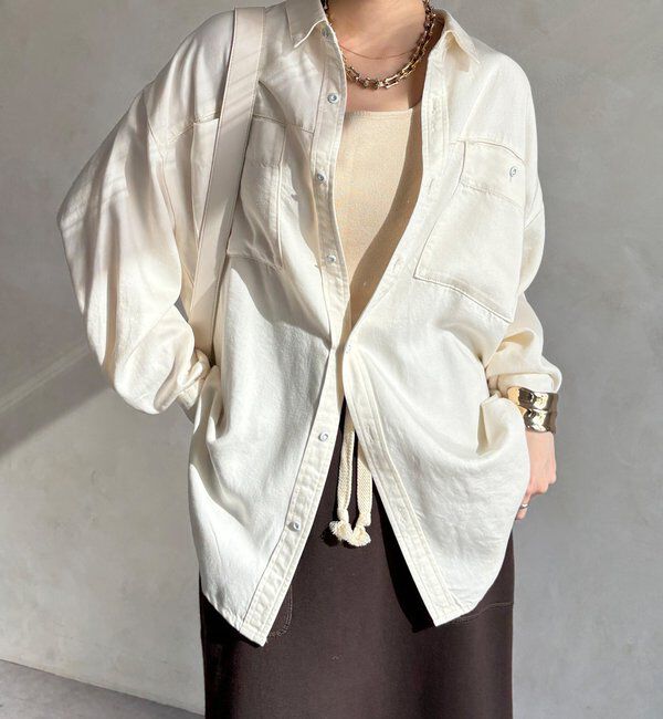  「【セットアップ可能】リヨセルシャツ」|シャツ・ブラウス|