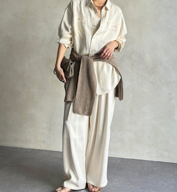  「【セットアップ可能】リヨセルシャツ」|シャツ・ブラウス|