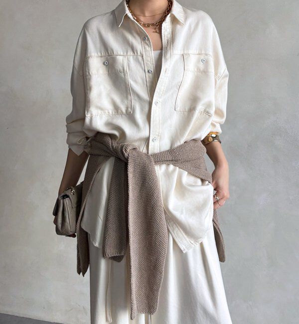  「【セットアップ可能】リヨセルシャツ」|シャツ・ブラウス|