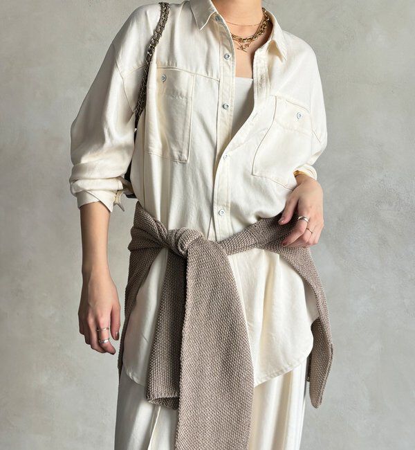  「【セットアップ可能】リヨセルシャツ」|シャツ・ブラウス|