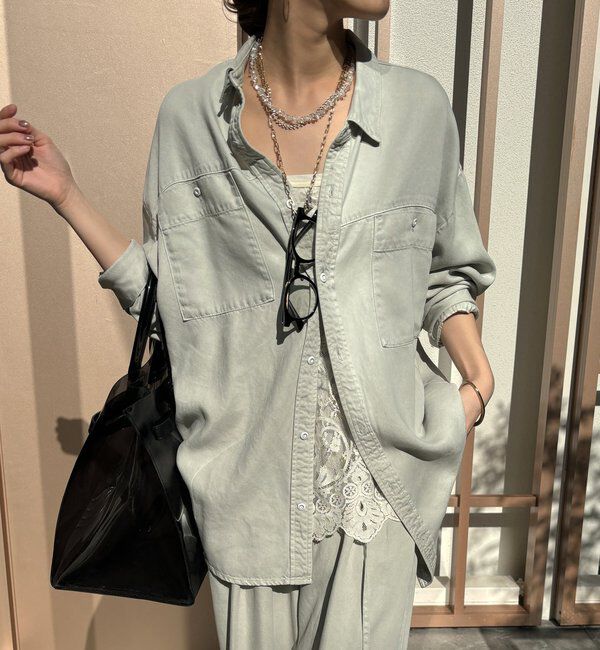  「【セットアップ可能】リヨセルシャツ」|シャツ・ブラウス|