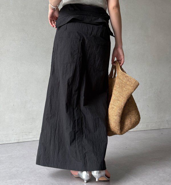  「【WEB限定】ワイヤーカラーロングシャツワンピース」|ワンピース|