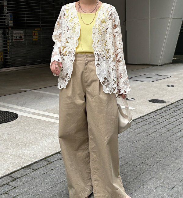  「コットンレースカーディガン」|シャツ・ブラウス|