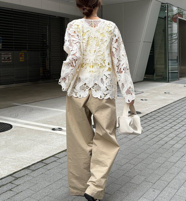  「コットンレースカーディガン」|シャツ・ブラウス|
