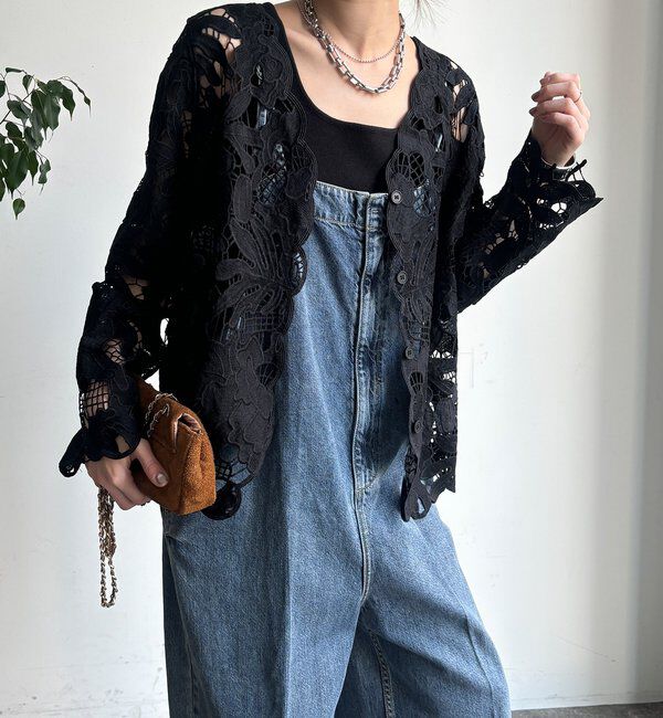 「コットンレースカーディガン」|シャツ・ブラウス|