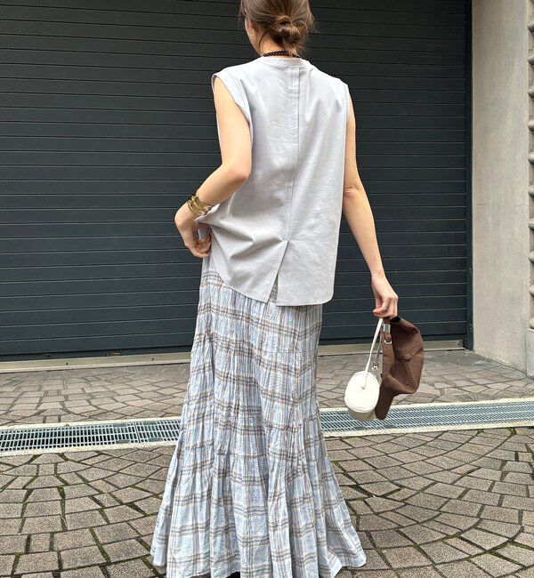  「チェックワッシャースカート」|スカート|
