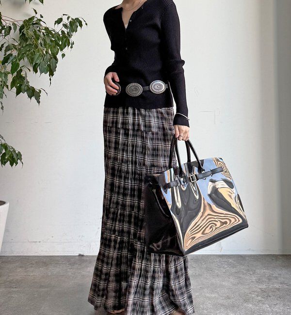  「チェックワッシャースカート」|スカート|