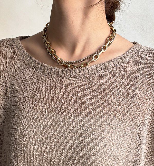  「ペーパーヤーンプルオーバー」|ニット・セーター|