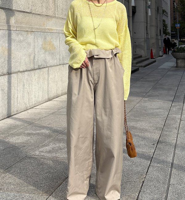  「ペーパーヤーンプルオーバー」|ニット・セーター|