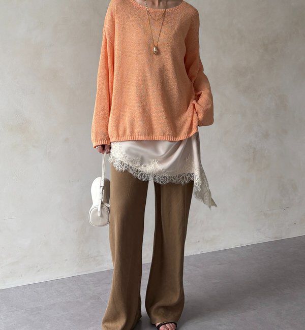  「ペーパーヤーンプルオーバー」|ニット・セーター|