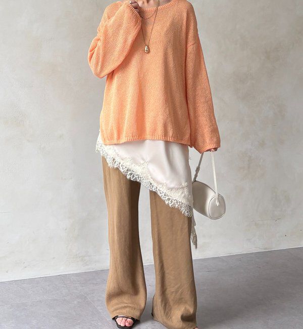  「ペーパーヤーンプルオーバー」|ニット・セーター|