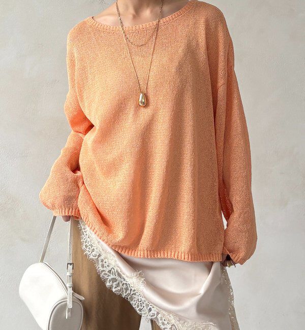  「ペーパーヤーンプルオーバー」|ニット・セーター|